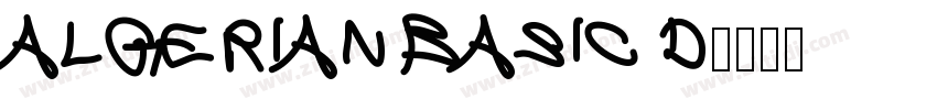 ALGERIAN BASIC D字体转换